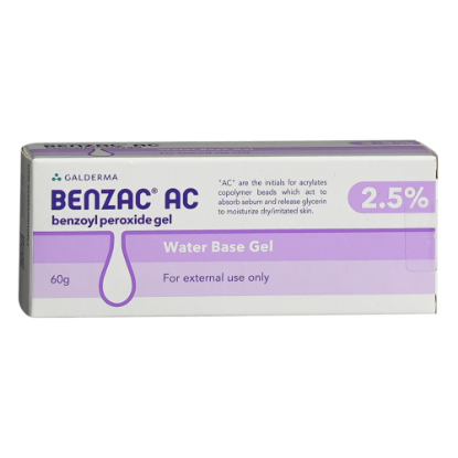 BENZAC AC GEL2.5% 60GM
