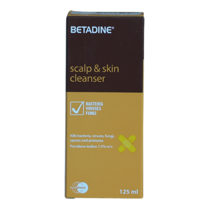 BETADINE SCALP&SKIN CLEANSER 125ML