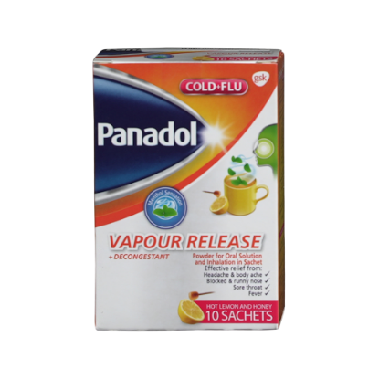 PANADOL COLD&FLU VAPOUR RELEASE (LEMON&HONEY)10 SACHETS