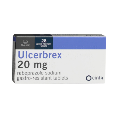 ULCERBREX 20 MG 28 TABS