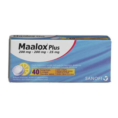 MAALOX PLUS TAB 40S