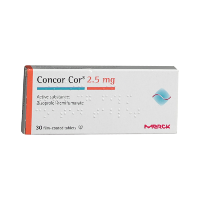 CONCOR COR 2.5MG TABLETS 30TAB