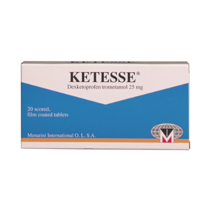 KETESSE TAB 25 MG 20 S