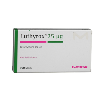 EUTHYROX TABLETS 25MCG 100TAB