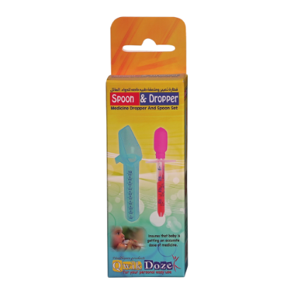 QWIK DOZE MEDICINE SPOON+MEDICINE DROPPER PINK